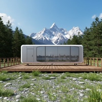 STAR CABIN Maison Capsule Modulaire de Luxe Écologique en Acier Préfabriquée, Pod Moderne, Maison Conteneur Mobile pour Hôtels, Utilisation 5+ Ans