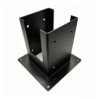 Support de poteau de pergola 4x4 en acier thermolaqué de haute qualité pour la construction de gazebos en bois et de patios extérieurs