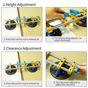 Ventouses d'aspiration réglables de 6 pouces <span class=keywords><strong>pour</strong></span> l'installation et le nivellement des joints de pierre, outils de pose de carreaux de granit - Product Image 2
