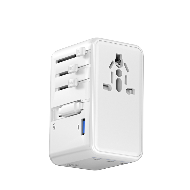 Electronic accessories Kantravel Universal Global 2500W AC Plug adapter Gan 70W 3Type C 1 USBA UK US EU fast charging for laptop