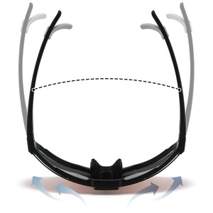 Gafas de Ciclismo Deportivas Polarizadas UV400 con Montura Completa, Resistentes al Viento, Correa Ajustable, para Ciclismo al Aire Libre - Product Image 2