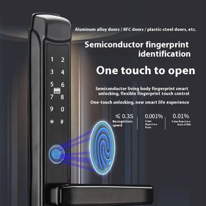 Cerradura Electrónica Inteligente para Exteriores, Impermeable, de Alta Seguridad, con App Tuya, de Aluminio, para Puertas de Vidrio, con Huella Dactilar - Product Image 3