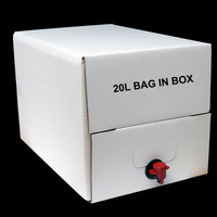 Sac en papier d'aluminium 5L 10L 15L 20L 22L avec impression personnalisée Sac aseptique dans une boîte Distributeur de jus de vin avec valve