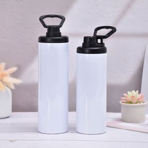 Htpmart 20oz Sublimation Tumbler Triple-Insulated Stainless Steel Sports Bottle with <b>Straw</b> <b>Lid</b> Blank <b>Cup</b> - Product Image 2