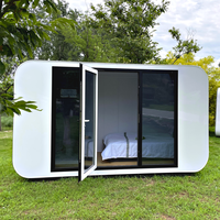 Maison capsule Apple de 4m, maisonnette préfabriquée, maison conteneur, mini-maison, capsule spatiale, pod Apple