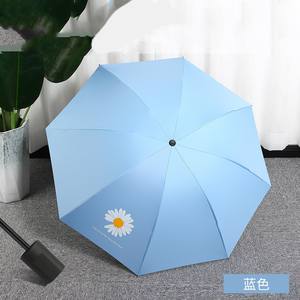 Parapluie publicitaire pliable en 3 sections de haute qualité, avec cadre en acier et poignée en plastique, logo inclus, vente chaude - Product Image 6