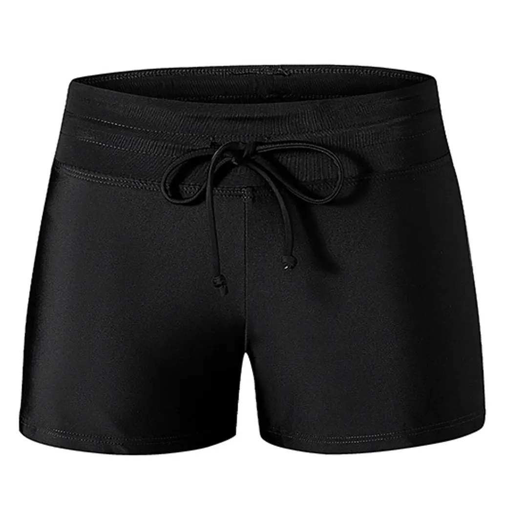 Calça boxer de verão plus size para mulheres, calção de banho com logotipo personalizado para meninas