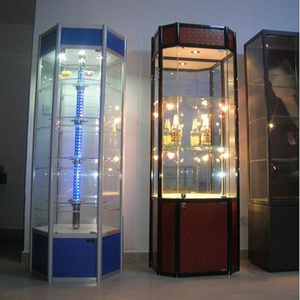 <span class=keywords><strong>Vitrina</strong></span> Giratoria Interna con Marco <span class=keywords><strong>de</strong></span> Aluminio Esquinero Personalizado, Vidrio Templado y Luz LED, Más Vendida - Product Image 6