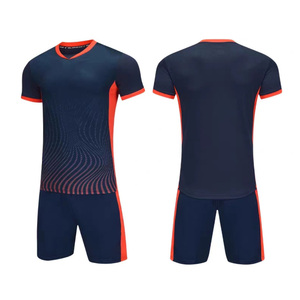 Seragam Sepak Bola Kustom Grosir Pabrik, Jersey Latihan dan Pertandingan Lengan Pendek yang Bernapas - Product Image 2