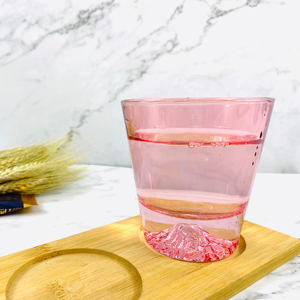 <span class=keywords><strong>Verre</strong></span> à whisky en <span class=keywords><strong>verre</strong></span> avec motif montagne de neige japonaise Fuji colorée <span class=keywords><strong>sous</strong></span> la surface, design iceberg - Product Image 1