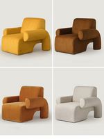Nouveau design de chaise longue moderne d'appoint pour chambre à coucher chaises de lecture accoudoir chaise canapé monoplace