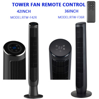 Ventilateur tour oscillant Rihuang de 42 pouces avec télécommande, 3 modes de vitesse et minuterie, idéal pour chambre, bureau et maison - Fabrication OEM Chine