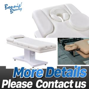 BonnieBeauty BN-A225F électrique Spa <span class=keywords><strong>Table</strong></span> <span class=keywords><strong>de</strong></span> <span class=keywords><strong>massage</strong></span> 3 moteurs Style européen beauté lit appui-tête soins du visage cuir synthétique bois PU - Product Image 5