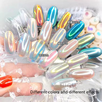 Moonlight aurora nail solid chrome nail art pigment poudre super flash nail magic powder nouvel arrivage