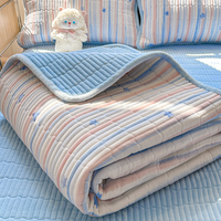 Couette d'hiver moderne et écologique imprimée en coton lavé, fine et confortable, pour la maison et l'hôtel, taille King