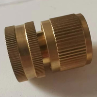 Connecteur rapide de tuyau d'arrosage de vannes vertes, laiton massif 3/4 pouces GHT Kit de connexion rapide de jardin, raccords de tuyau d'eau sans fuite