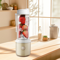 Blender portable rechargeable par USB, machine à jus de fruits et légumes, mini blender portable pour smoothies et jus, pour une utilisation à domicile et en extérieur