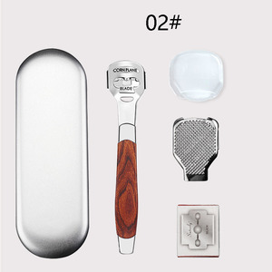 Lima de acero inoxidable y herramienta para talones, cuchillo raspador para callos y piel muerta, piedra de pulido para reparación de pies - Product Image 5