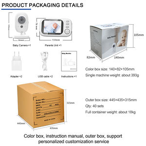 Caméra de surveillance pour bébé ABM600 3,5 pouces 720p, nouvelle version VB603Pro sans fil 2,4G, communication bidirectionnelle, détection des pleurs, babyphone - Product Image 6