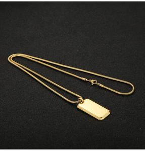 थोक भारी शुल्क दर्पण पॉलिश वर्ग पेलेंट व्यक्तित्व स्टेनलेस स्टील काले कुत्ते पुरुषों के लिए पेलेंट हार टैग टैग - Product Image 4