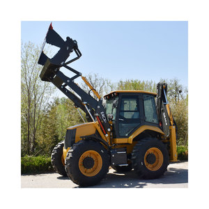Professional Grade Backhoe Loader 4x4 with Reinforced <b>Frame</b> <b>Large</b> Work Area Smooth Control Industrial Use - Product Image 5