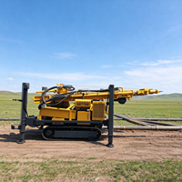 Machine de forage de puits profonds de 500 m, capacité de levage de 30 tonnes, engin sur chenilles pour l'alimentation en eau des villages