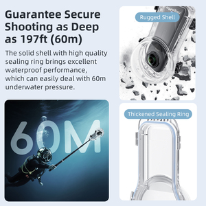 Vỏ lặn vô hình AMagisn dành cho giá đỡ tháo lắp nhanh Insta360 X5, vỏ chống nước vô hình cho phụ kiện máy ảnh Insta360 X5 - Product Image 5