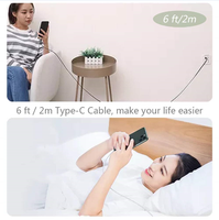 Fil solide de 1.8m supportant la charge rapide USB-C vers USB Type-A Chargeur rapide Câble de données Type-C