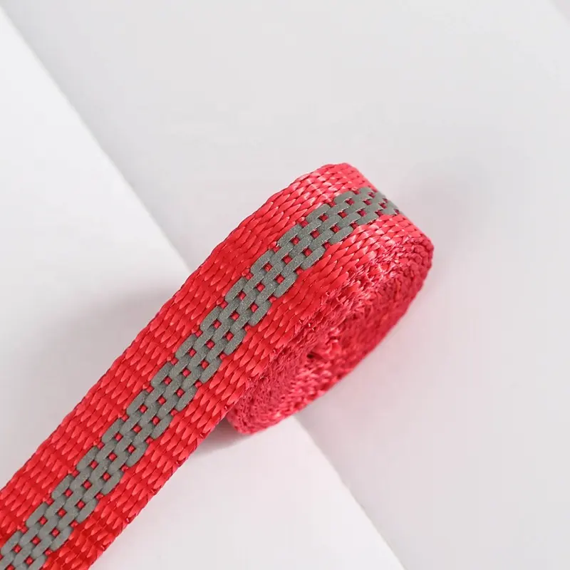 Polyester PP Webbing Straps For Making Dog Leash,Wholesale Custom Reflective Nylon Webbing For Dog Collar