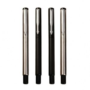 Luxury Metal Ballpoint <b>Pen</b> with logo Personalized <b>Silver</b> Metal <b>Pens</b> Business Signature Metal <b>Pen</b> Black Custom Corporate Gifts - Product Image 1