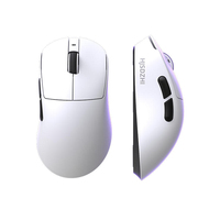 Ratón Inalámbrico para Juegos HJSDZHI S1 Ultraligero de 55g, Tri-Modo, PAW3311, 12000DPI, Batería de 500mAh y 65H de Duración para PC y Portátil