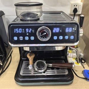 Machine à café italienne portable semi-automatique pour l'extérieur, usage domestique, extraction à haute pression, mousseur à lait intégré, écran LCD - Product Image 2