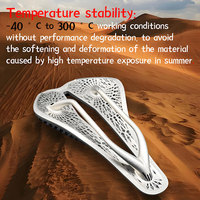 PLSELIS – selle de vélo de route, coque inférieure en alliage de titane, impression 3D, poids 150g, coussin de siège de vélo léger, accessoires de conduite
