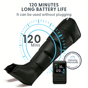 Portable Electric <b>Air</b> Compression Leg Massager with Digital Display Recovery <b>Boots</b> for Blood Circulation Therapy Home Health - Product Image 2