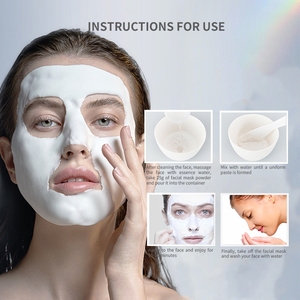 Vendita calda 650g maschera di gelatina maschera di lumaca in polvere idratante sbiancante Peel off maschera viso con vitamina C e ingredienti a base di erbe - Product Image 6