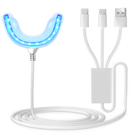Usage domestique Connexion de Téléphone Portable Blanchiment Des Dents Led Mini Lumière Kit De Blanchiment Des Dents Lumière UV D'ODM D'OEM