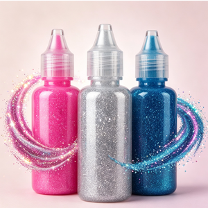 High End Low Viscosity Glitter <b>Glue</b> For Art Creations Clear Artistic <b>Craft</b> <b>Glue</b> 30ml 24 Pack Creation <b>Glue</b> - Product Image 1