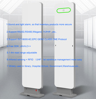 Puerta de Control de Acceso Inteligente RFID para Biblioteca Hecere con Alarma LED Antirrobo, Resistente al Agua, Aleación de Zinc, Distancia de Operación de 1-4m