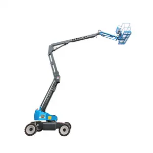 Al Aire Libre 12m 14m 16m 18m eléctrico articulado telescópico diesel Boom Lift 30m 40M 50m 60m para alquiler proyecto de construcción