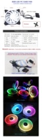 Ventiladores RGB de 120mm y 12cm, certificación RoHS para carcasa de Pc, gabinete utilizado para juegos, Gamer, refrigeración de portátiles, fabricante de China