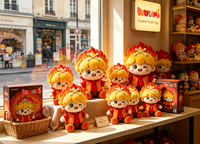 Peluche OEM de haute qualité en tissu doux pour enfants, idéale comme cadeau promotionnel d'entreprise