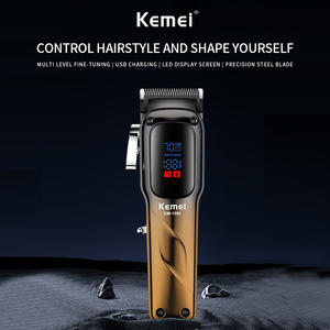 Máquina Cortapelos KEMEI Km-1550 de 2000 mAh, Recargable, <span class=keywords><strong>Profesional</strong></span>, Eléctrica, 5 W, Recortadora de <span class=keywords><strong>Pelo</strong></span> Comercial, CE, ROHS, MSDS, OEM - Product Image 5