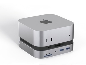 Hub USB avec support et boîtier SSD M.2 NVMe, 2 ports HDMI 4K60Hz, USB-A/C 10 Gbps, SD/TF, 3,5 mm, affichage sur 4 <span class=keywords><strong>écrans</strong></span> différents pour <span class=keywords><strong>Mac</strong></span> <span class=keywords><strong>Mini</strong></span> M4 - Product Image 1