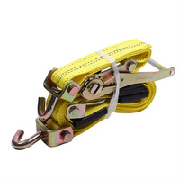 Vente en gros de 2 pouces 5000kg blocs de caoutchouc en grains d'ananas crampons sangles de reliure de cargaison crochets en J pivotants arrimage à cliquet robuste