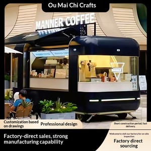 Chariot commercial mobile à quatre roues pour café, thé au lait et glaces, idéal pour les événements et les stands de restauration (US Chen) - Product Image 3