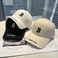 Estilo coreano Ins gorra de béisbol Unisex 3D bordado terciopelo tela carta pato sombrilla Primavera Verano Internet celebridad moda