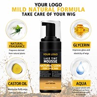 Mousse Teintée et Mousse Fondante pour Perruques Lace Front, Postiches et Toupees
