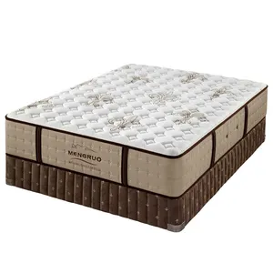 2022 Cost-Effective five star hotel bedroom furniture queen size vacuum compress pack memory foam bed pocket spring mattress