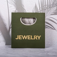Bolsa de regalo de papel con asa de lámina dorada y logotipo personalizado, bolsa de compras de fábrica para joyería, gafas, uso en supermercado