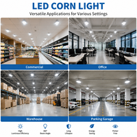 Ampoule LED Corn Super Lumineuse 120lm/W Culot E26 E27 E39 E40 27W 36W 45W 54W 60W pour Éclairage d'Entrepôt et Lampadaires